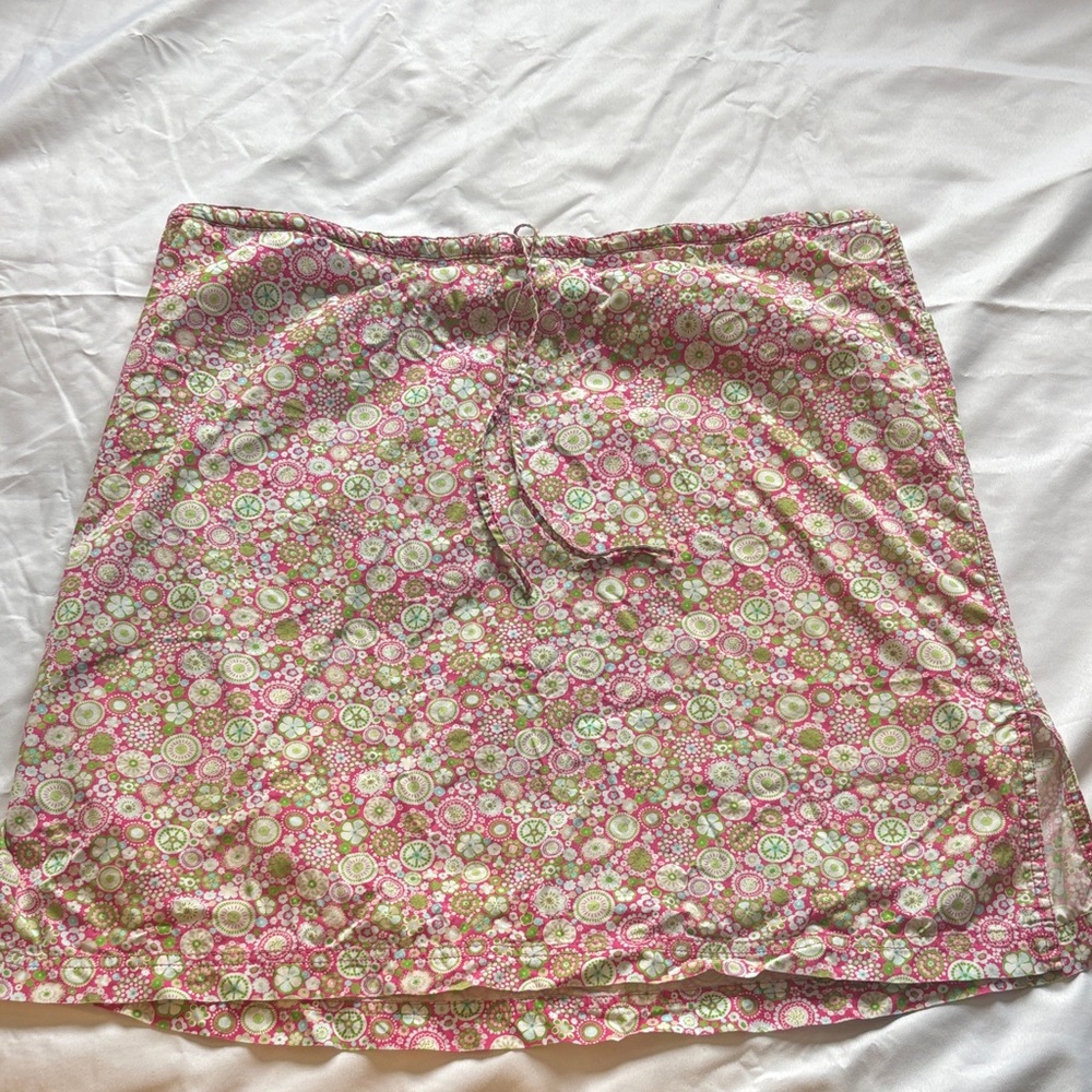 Columbia Pink and Green Floral Skirt